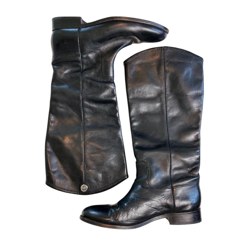 Frye Black Leather Tall Riding Boots Women's 8.5 B Equestrian Classic Consign